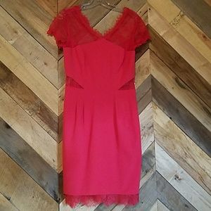 Red Lace BCBG Maxazria Dress